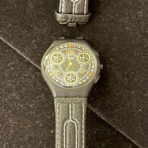 Swatch Watch Vintage Black Band-Preowned